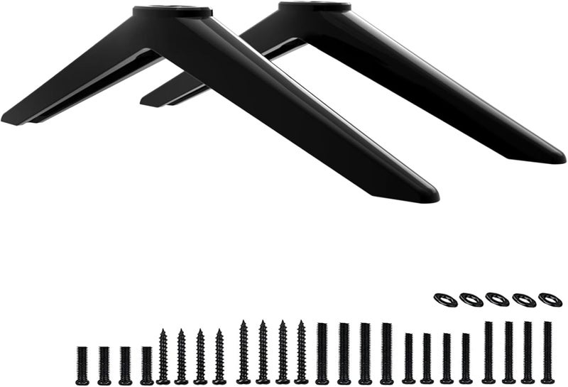 Maozhren TV Legs for TCL Roku TV Stand Legs, for 28" 32" 40" 43" 49" 50" 55" 65" Roku Smart TV, Replacement Legs for TCL TV Legs 55S401 50S546 50S423 43S431 40S325 28S405 with Screws - Image 1